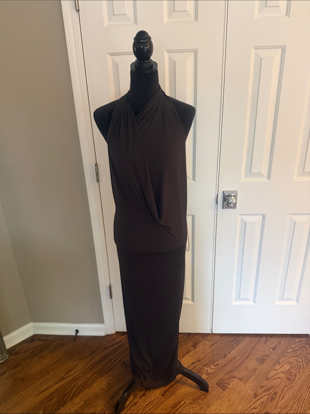 Zara Black Dress with White Label